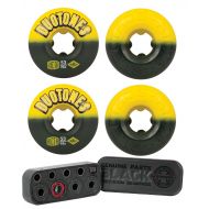 Ricta RICTA SKATEBOARD WHEELS Duo Tones 53mm Electros 98a (4 Pack) Independent Bearing Combo