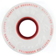 Ricta Clouds White / Red Skateboard Wheels - 55mm 86a (Set of 4)