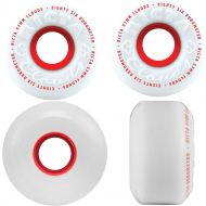 Ricta Clouds White/Red 57mm 86a Skateboard Wheels (Set of 4)