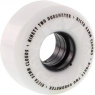 Ricta Wheels Clouds White/Black Skateboard Wheels - 52mm 92a (Set of 4)