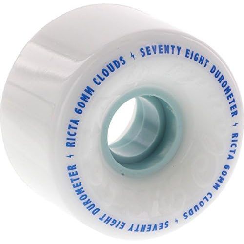  Ricta Clouds White / Blue Skateboard Wheels - 60mm 78a (Set of 4)