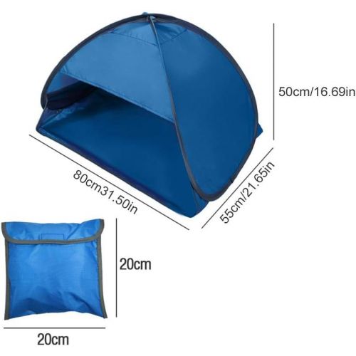  Ridecle Pop Up Beach Tent Sun Shelter Instant Automatic Portable Sport Umbrella Small Sun Beach Shader Beach Shelter Sun Protection for Face While Sunbathing