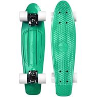 Ridge 22 Mini Cruiser Board Retro Skateboard, Pastels, Pastell-serie, komplett ausgeruestet, voellig in der EU entworfen und hergestellt