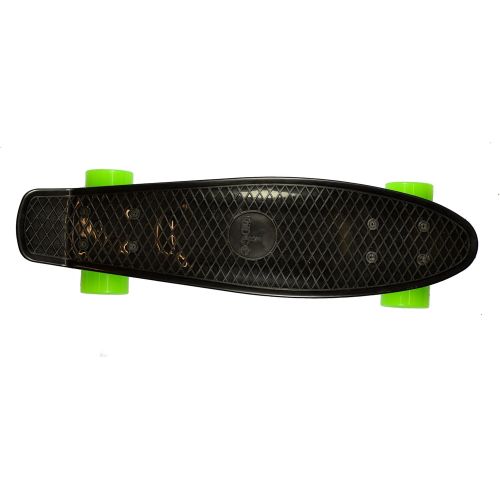  Ridge Skateboard 55 Cm Mini Cruiser Retro Stil in M Rollen Komplett U Fertig Montiert