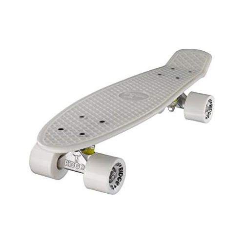 Ridge Skateboard 55 Cm Mini Cruiser Retro Stil in M Rollen Komplett U Fertig Montiert