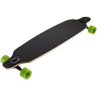 Ridge Skateboard Monster Twintip Longboard Drop Shape Low Schwarz, One size