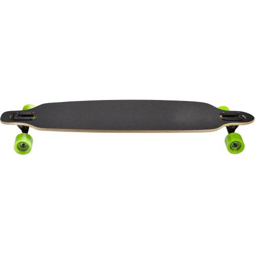  Ridge Skateboard Monster Twintip Longboard Drop Shape Low Schwarz, One size