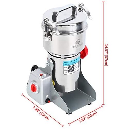  [아마존베스트]Ridgeyard 700g Electric Grain Grinder Mill Powder Machine Mill Grinder Coffee Grinder for Bean Seed Nut Spice Herb Pepper Cereal Wheat