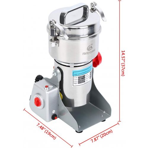  [아마존베스트]Ridgeyard 700g Electric Grain Grinder Mill Powder Machine Mill Grinder Coffee Grinder for Bean Seed Nut Spice Herb Pepper Cereal Wheat