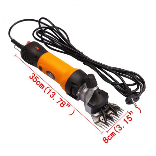  Ridgeyard 380W Electric Farm Supplies Animal Grooming Shearing Clipper Sheep Goat Shears Electric Clippers, Farm Supplier (Orange)