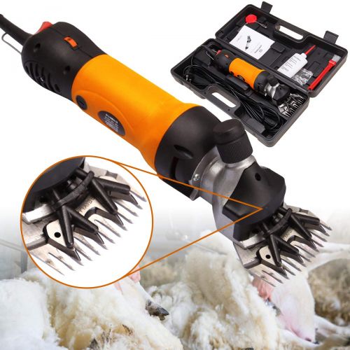  Ridgeyard 380W Electric Farm Supplies Animal Grooming Shearing Clipper Sheep Goat Shears Electric Clippers, Farm Supplier (Orange)