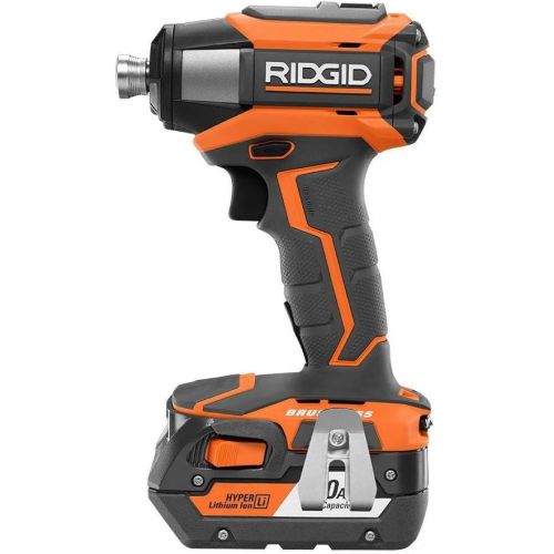  Ridgid 18-Volt Gen5X Lithium-Ion Cordless Brushless Hammer Drill and Impact Driver Combo Kit with (2) 4.0Ah Batteries