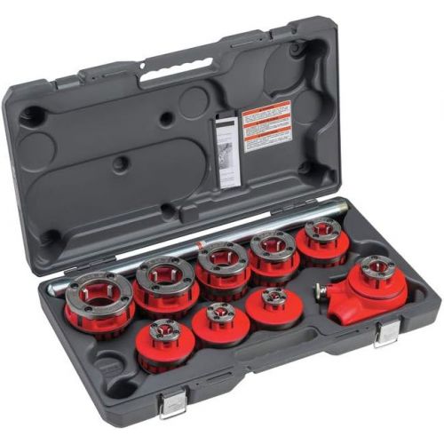  Ridgid RIDGID 36505 Exposed Ratchet Threader Set, Model 12-R Ratcheting Pipe Threading Set of 18-Inch to 2-Inch NPT Pipe Threading Dies and Manual Ratcheting Pipe Threader with Carrying