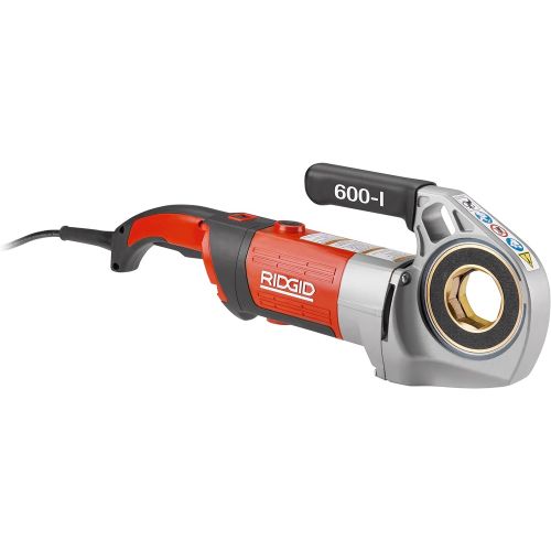  Ridgid RIDGID 44918 Model 600-I Hand-Held Power Drive Kit, Pipe Threading Machine and 12-Inch to 1-14-Inch 11-R NPT Pipe Threading Die Heads with Carrying Case for Threading Pipe