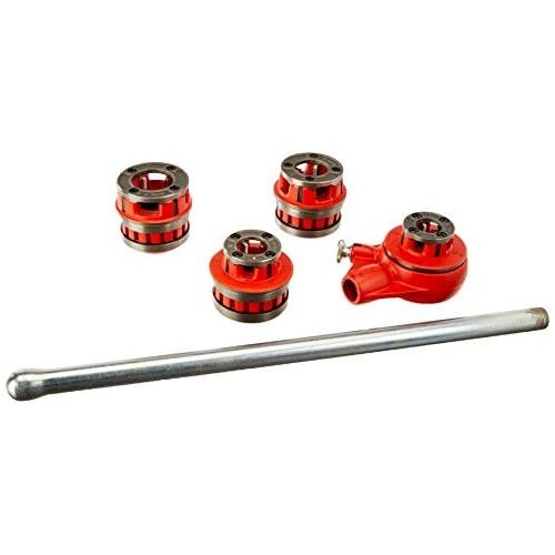  Ridgid RIDGID 36480 12-R Exposed Ratchet Threader Set, Ratcheting Pipe Threading Set of 12-Inch to 1-14-Inch NPT Pipe Threading Dies and Manual Ratcheting Pipe Threader with Carrying Ca