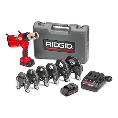  Ridgid GIDDS2-813276 RIDGID RP 340-B Press Tool Kit - 43358 Hydraulic Crimping Tool With ProPress Tool Jaws - PureFlow, MegaPress, Standard Series Jaws and Rings Compatible (Cordle