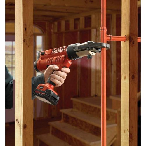  Ridgid GIDDS2-813276 RIDGID RP 340-B Press Tool Kit - 43358 Hydraulic Crimping Tool With ProPress Tool Jaws - PureFlow, MegaPress, Standard Series Jaws and Rings Compatible (Cordle