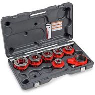 Ridgid RIDGID 36475 Exposed Ratchet Threader Set, Model 12-R Ratcheting Pipe Threading Set of 12-Inch to 2-Inch NPT Pipe Threading Dies and Manual Ratcheting Pipe Threader with Carrying