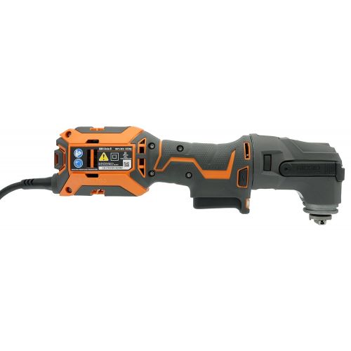  Ridgid R28602 JobMax 4 Amp Corded Multi Tool with Replaceable Heads (Sander Head, Sanding Pads, Crescent Saw and 1 1/8“ Wood Cutting Blade Included)