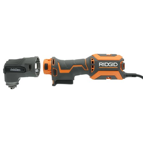  Ridgid R28602 JobMax 4 Amp Corded Multi Tool with Replaceable Heads (Sander Head, Sanding Pads, Crescent Saw and 1 1/8“ Wood Cutting Blade Included)