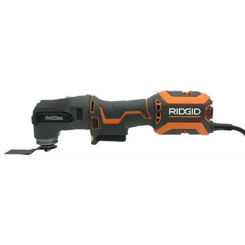  Ridgid R28602 JobMax 4 Amp Corded Multi Tool with Replaceable Heads (Sander Head, Sanding Pads, Crescent Saw and 1 1/8“ Wood Cutting Blade Included)