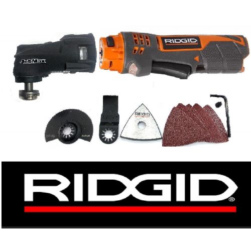  Ridgid 12v Volt Jobmax Power Handle R8223500 & Multi-Tool Head R8223404 (Certified Refurbished)