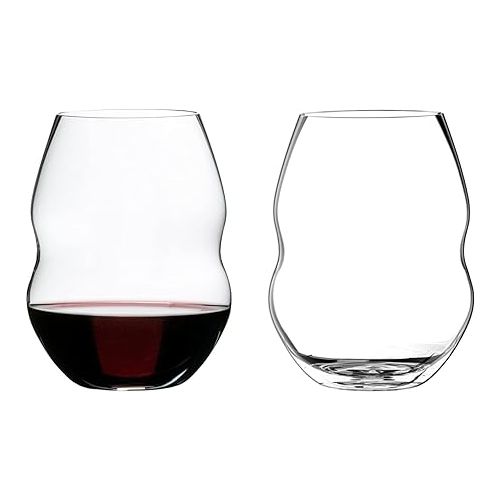  Riedel Swirl Wine Glass, 2 Count (Pack of 1), Clear