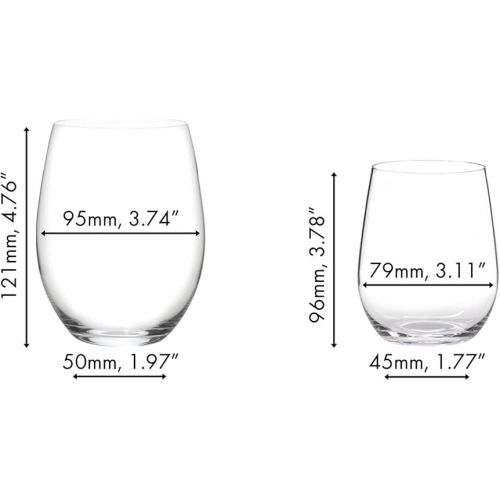  Riedel O Mixed Cabernet/ViognierTumbler, Set of 6 Plus 2 Bonus Glasses