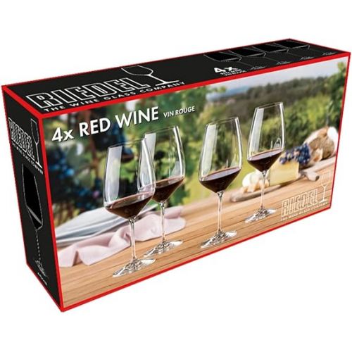  Riedel Exclusive Vinum Extreme Set of 4 Wine Glasses, Red Wine, Ideal For Cabernet, Bourdeaux,800 ounce