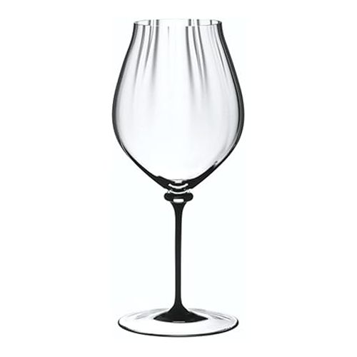  Riedel 4884/67D Fatto A Mano Performance Pinot Noir Glass, Black Stem (Set of Two)