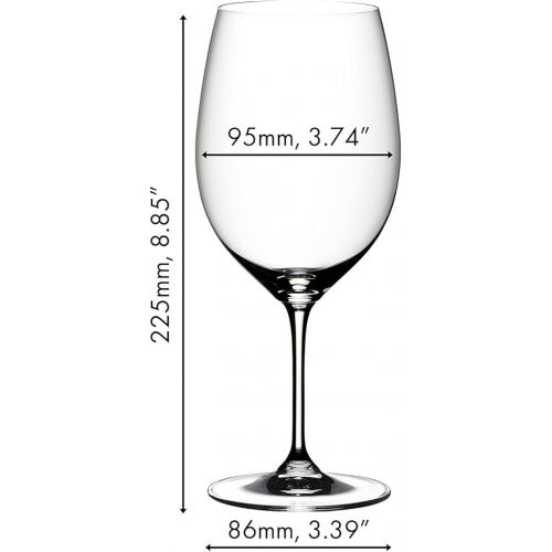  Riedel VINUM Bordeaux Glasses, Set of 2