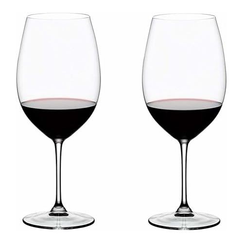  Riedel Vinum Bordeaux Grand Cru Glasses (4-Pack) with Polishing Cloth Bundle (3 Items)