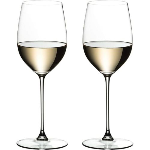  Riedel Veritas Chardonnay Wine Glasses, Set of 2, Clear