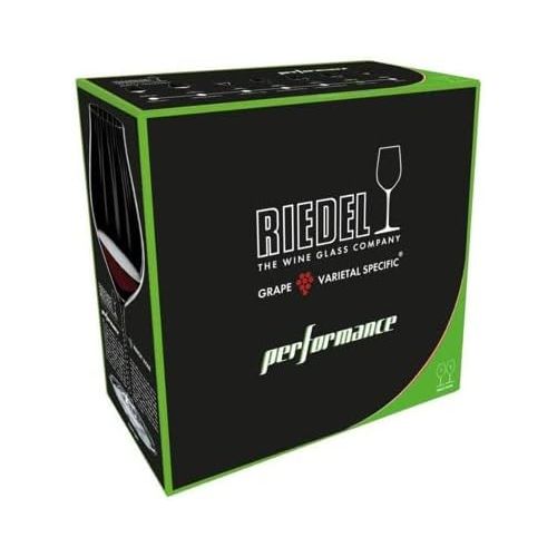  Riedel Performance Pinot Noir Wine Glass (2-Pack) with Large Microfiber Polishing Cloth Bundle (2 Items)