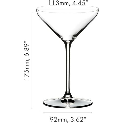  Riedel Extreme Martini Glass, Set of 2, Clear, 8.82 fluid ounces