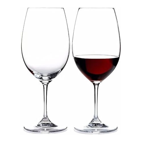  Riedel Ouverture Red Wine Glass (4-Pack) Bundle with Wine Pourer and Polishing Cloth (6 Items)