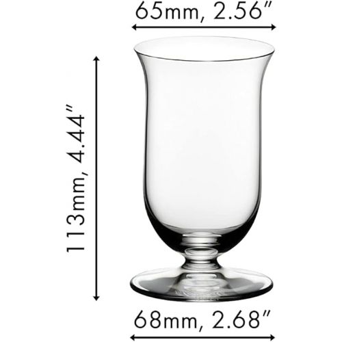  Riedel VINUM Whisky Glass, 2 Count (Pack of 1), Clear ,7.05ounce