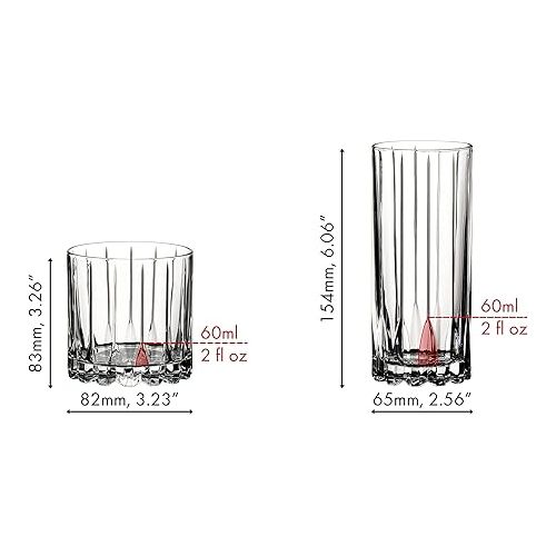  Riedel Drink Specific Glassware Rocks & Highballs, Set of 8, 10.87 fl.oz.