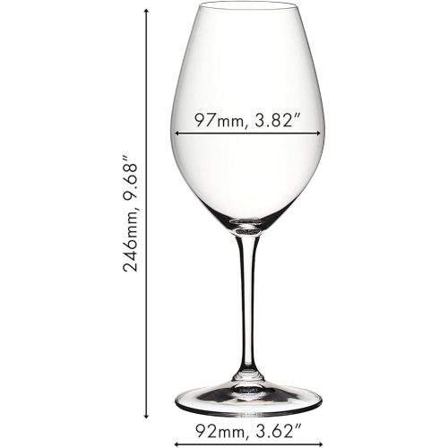  RIEDEL 6422/02-4 Riedel Wine Glass, Set of 4, Riedel Wine Friendly Riedel 002 Red Wine, 35.0 fl oz (997 ml)