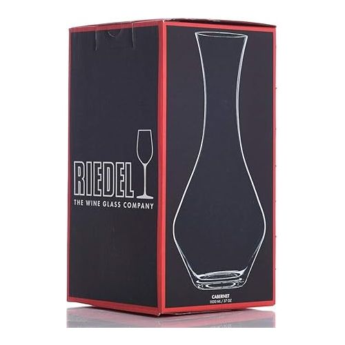  Riedel Personalized 37oz Cabernet Decanter, Custom Engraved Crystal Wine Decanter for Red Wine, Home Bar Accessories and Gifts for Wine Lovers