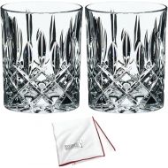 Riedel Whisky Spey Tumbler (4-pack) with Large Microfiber Polishing Cloth Bundle (3 Items)