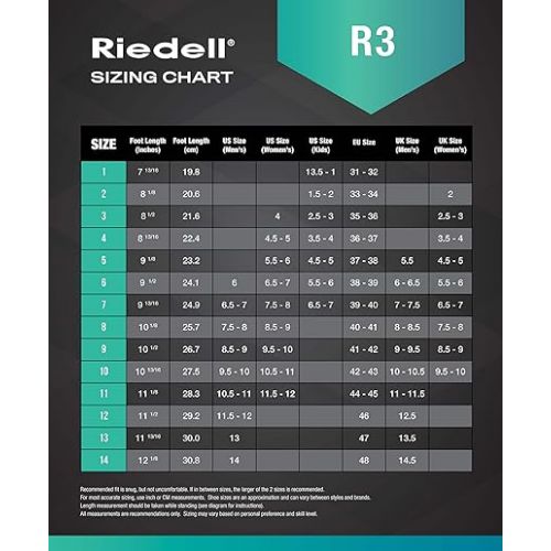  Riedell Skates - R3 - Quad Roller Skate for Indoor/Outdoor