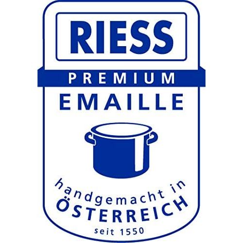  Riess Pfanne, Emaille, schwarz, 28 cm