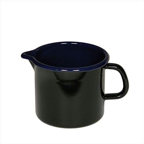  Riess Schnabeltopf Hotel-Profi, Milchtopf, Ø 16 cm, 2 l, schwarz-Kobaltblau