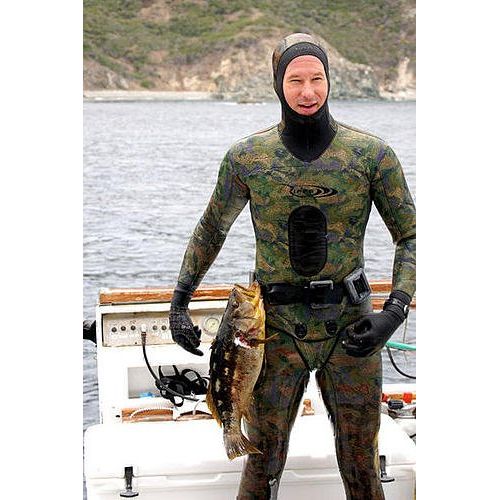  Riffe Cryptic 5MM 2 Pieces CAMO Green Freediving Wetsuit