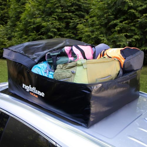  Rightline Gear Sport 2 Car Top Carrier, 15 cu ft, 100% Waterproof, Attaches With or Without Roof Rack