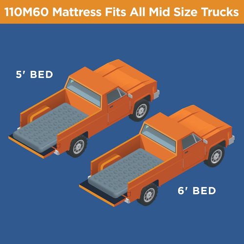  Rightline Gear 110M60 Mid Size Truck Bed Air Mattress (5 to 6 bed)