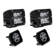 Rigid Industries 50211 Combo With FREE Light Covers - Includes Rigid Wide LED Lights #50211 & Black Polycarbonate Covers