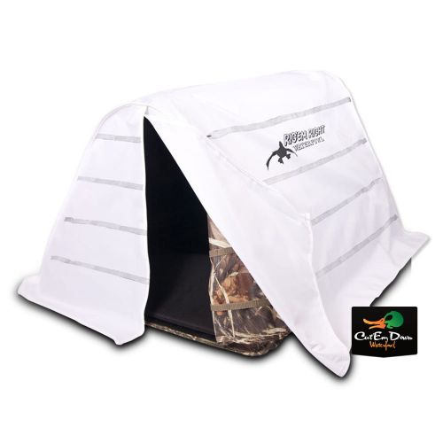  RigssEm Right Waterfowl RIGEM RIGHT WATERFOWL FIELD BULL DOG BLIND SNOW COVER