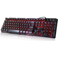 [아마존베스트]Rii RK100 3 Colors LED Backlit Mechanical Feeling USB Wired Multimedia Office Keyboard For Working or Primer Gaming,Office Device